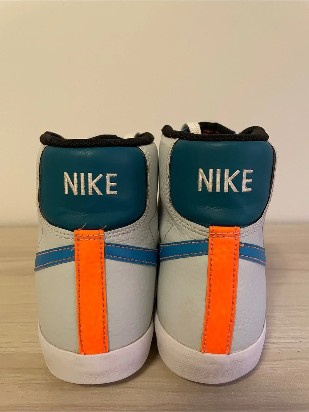 Nike Blazer Mid 77 FD0297-001 Pure Platinum Laser Blue Sneaker GS Size 7Y